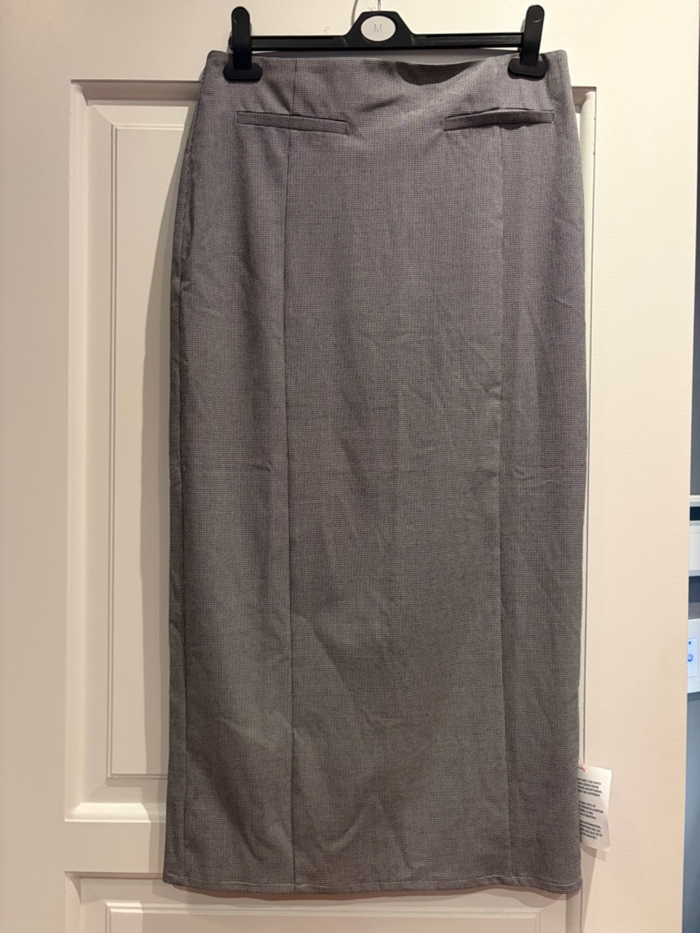 ASOS Gray Straight Midi Pencil Skirt